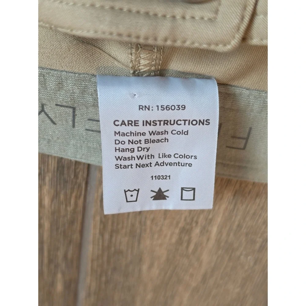 Free Fly Mens Nomad Pants Khaki Tan Performance Stretch Travel Hiking 36x30